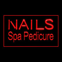 160040B Nails Spa Pedicure Beauty  Massage Service Relaxing LED Light Sign - $21.99