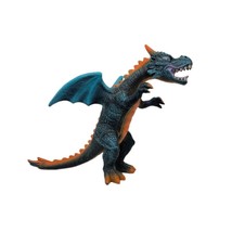 Toys R Us Blue Orange Dragon Fantasy Rubber Toy 18” Rare Hard To Find - £18.26 GBP