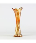 Fenton Diamond and Rib Pastel Marigold Carnival Glass Vase, Antique c.19... - £23.89 GBP
