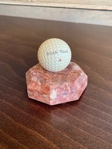 Vintage Pebble Beach Golf Ball on Italian Marble Base Display - £28.77 GBP