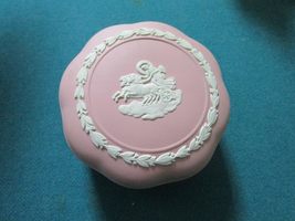 Compatible With Wedgwood Pink Jasperware Trinket Compatible With Box Vanity Dish - $113.67