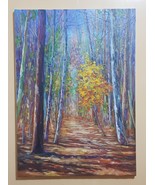Original painting, acrylic paint on canvas, the enchanting nature of the... - £478.21 GBP