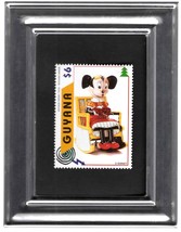 Tchotchke Framed Stamp Art - Disney - Rockin&#39; Minnie Mouse - £7.86 GBP