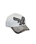 White - Eagle Baseball Cap Wash Dad Sparkle Cap Design Adjustable Strap ... - $29.18