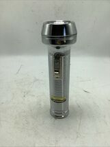 Ray-O-Vac Sportsman vintage flashlight Ribbed Stainless Steel Near Mint - $23.99