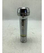 Ray-O-Vac Sportsman vintage flashlight Ribbed Stainless Steel Near Mint - $23.99