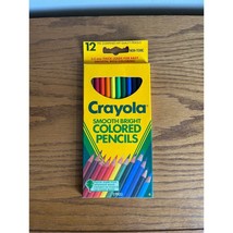 Vintage 1992 Crayola Binney &amp; Smith Smooth Bright Colored Pencils 12 Pac... - $9.49