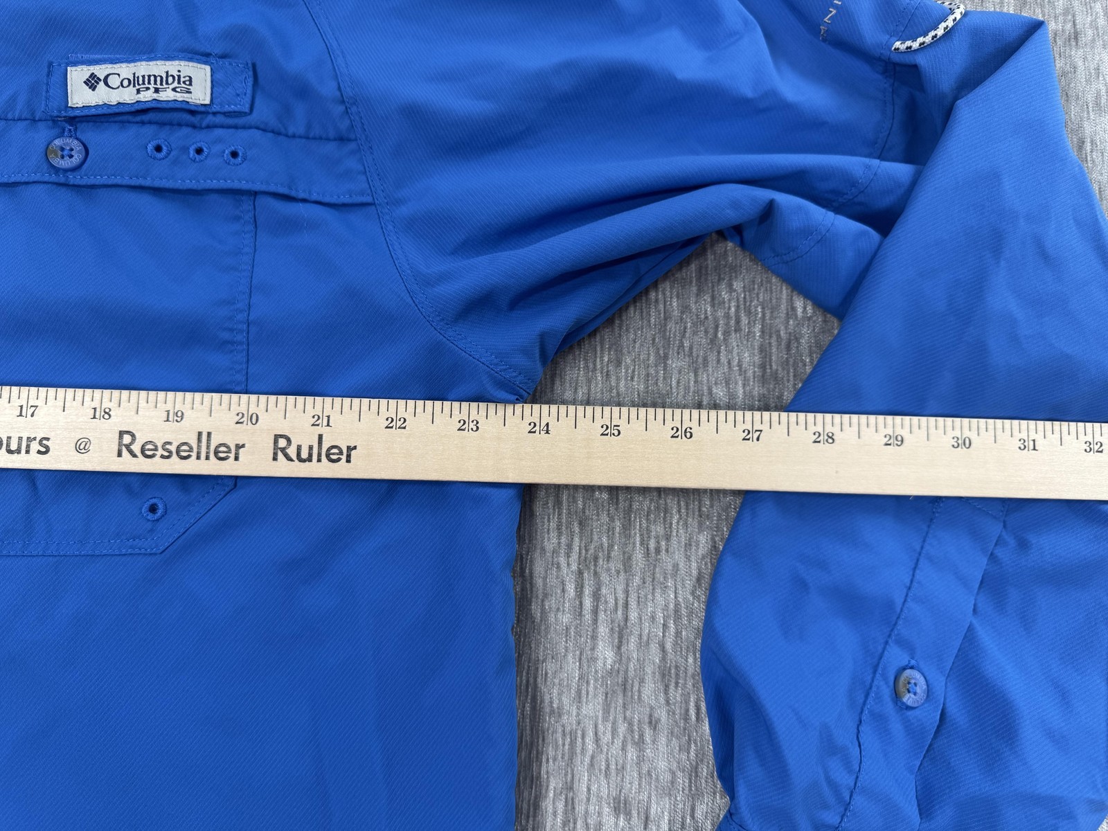 Columbia PFG Shirt Mens Large Blue Long Sleeve Omni-Freeze Zero Fishing Vented Item image 8