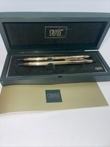 Vintage CROSS 10K Gold-Filled/Rolled Ballpoint Pen &amp; Pencil Set #450105 - £31.91 GBP