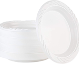 100 Count Disposable 6 Inch White Plastic Dessert Plates - $14.77
