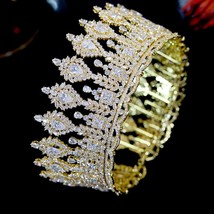 Luxury Bridal Hair Accessories Ladies Wedding Tiaras and Crowns Stage Awards Rou - £203.71 GBP