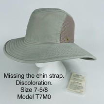 The Tilley Organic Mesh Hat Size 7 5/8 Beige Model T7M0 Made in Canada A... - $44.00