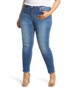 Seven7 Plus Size Rocker Deconstructed Skinny Jeans, Womens, Size 14W - $49.50