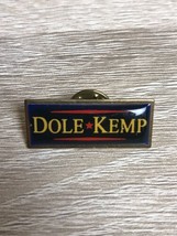 RARE Dole - Kemp • Campaign Lapel Pin • 1996 Presidential Election Collectable - £8.70 GBP