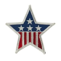 USA Flag Style Embroidered Patch - Star OSFM - £3.05 GBP