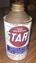 Vintage Metal 12oz Start And Go with Start Gas Line Antifreeze Oil Can - $32.71