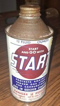 Vintage Metal 12oz Start And Go with Start Gas Line Antifreeze Oil Can - $32.71