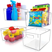 Pantry Organization And Storage Bins - Set Of 4 Large Pantry Organizer B... - $51.99