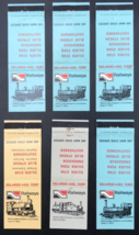 Lot of 6 Vintage New Zealand Railway Matchbook Covers NZRC - £11.90 GBP