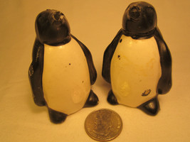 Vintage Ceramic Salt &amp; Pepper Shaker Set Penguins Japan [Z230n] - £5.09 GBP
