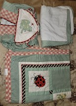 3 Piece House Of Hatten Baby Crib Bedding Frogs Snails &amp; Bunny Tails - £38.95 GBP