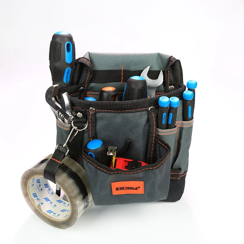 NEW 7 Pocket Tool Pouch Belt Waist Bag With Strong Buckle Electrician Tools Stor - £50.95 GBP