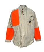 Covey Rise Mens Hunting Shooting Shirt Size M Beige Hunters Orange Vente... - £39.18 GBP