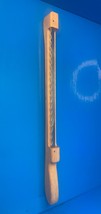 Vintage Handcrafted Wood Handle Fiddle Bow Bread Slice Knife w Serrated ... - $14.85