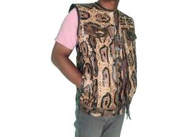 Brown Motorcycle Leather Vest - $500.00
