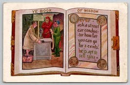 C Ryan Ye Book Wisdom Fantasy Devil Hades Street Car Conductor Postcard C36 - £11.71 GBP