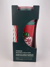 Starbucks Holiday Glitter Reusable Cold Cups 5 Pack 24 oz With Straws 2022 - £14.43 GBP