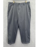 Adidas ClimaCool 3 Stripes Flat Front Gray Golf Pants Men’s Size 36 X 30 - $449.68 MXN