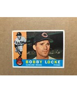 1960 Topps Bobby Locke card # 44 Pitcher Indians Vintage Baseball Card  - $4.74