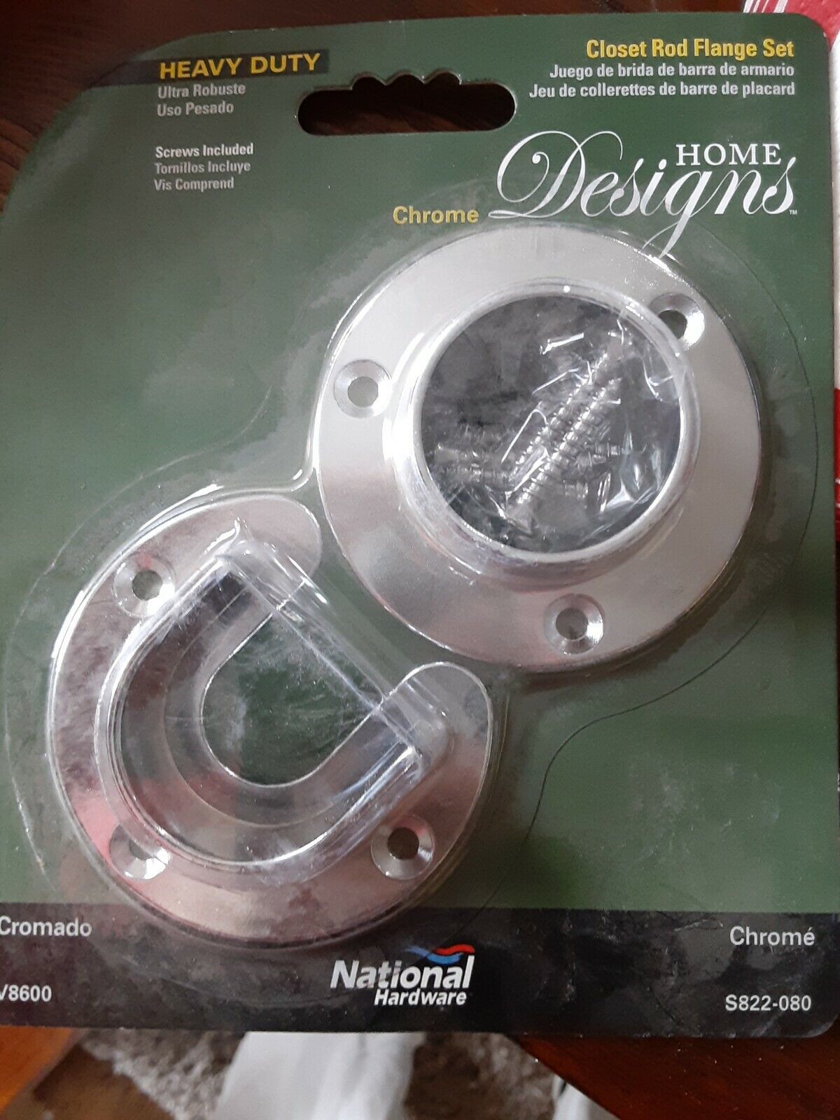 Flange Set Closet Hd Chrome,No S822-080,  Stanley Bostitch - $8.90