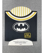 1992 Batman McDonald&#39;s French Fry Box Folded Black Yellow Emblem KG JD - $13.55 CAD