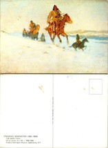New York(NY) Ogdensburg The Snow Trail Frederic Remington Museum VTG Postcard - £7.39 GBP