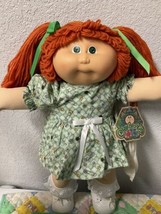 VTG Cabbage Patch Kid Girl Red Hair Green Eyes Hong Kong P Factory HM#1 1984 - £210.35 GBP