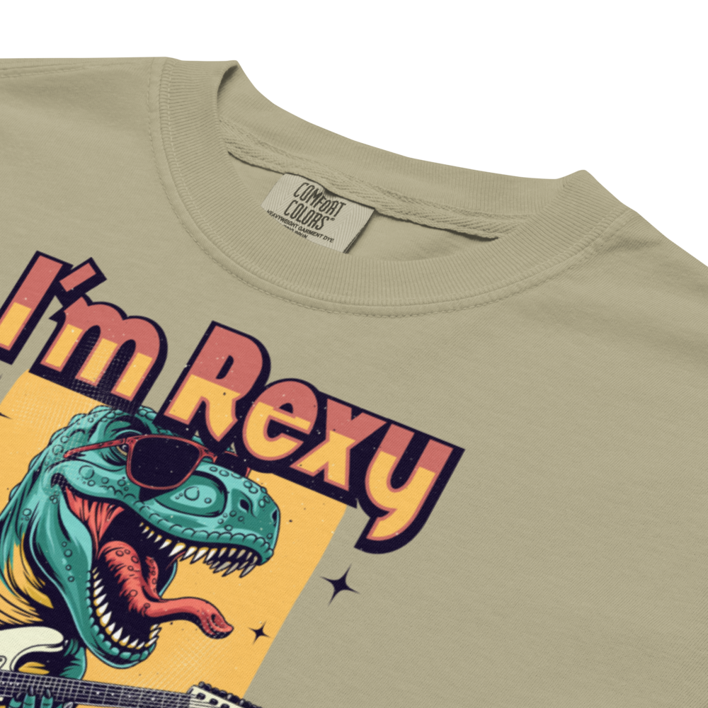 Unisex Garment-Dyed Heavyweight T-Shirt – I’m Rexy (Khaki) Item image 11