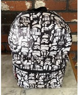 Star Wars Stormtrooper Darth Vader 16”Backpack Black &amp; White Comic Print... - $38.46 CAD