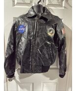 Alpha Industries NASA 100th Space Shuttle Mission Black Bomber Jacket Sz... - $54.45