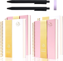 Yoment 4 Pack Small Spiral Notebook,300 Pages Hardcover Spiral Notebooks,5.5”X 7 - £46.55 GBP