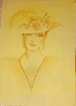 * TRI CHEM 8154 HAT LADY  SUEDE Ready to Paint Picture 12x18 inch - $239.38 MXN