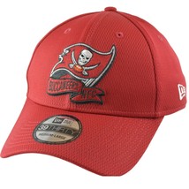 Tampa Bay Buccaneers New Era 39THIRTY NFL Sideline Coaches Red Flex Football Hat - £24.74 GBP