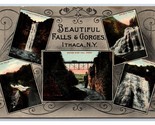 Multiview Gorges and Waterfalls of  Ithaca NY New York UNP DB Postcard W15 - $5.89