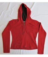DKNY Women&#39;s Cropped &amp; Distressed Lightweight Knit Hoodie Top Size Petit... - $20.58 CAD