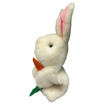 Dakin White Easter Bunny Rabbit12&quot; Hand Puppet 1992 Plush Vintage Carrot - $14.89