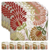 Casaido Faux Leather Placemats Set of 4 with Coasters 17x12 inches Dinin... - $247.96 MXN