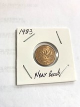 1983 Canadian One Cent Error Coin /Near Beads#CL02 - $2.08