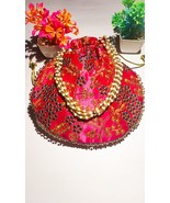 Rajasthani Potli Bag |Stylish Bag Women | Ethnic Handbags Embroidery pink - €25,60 EUR