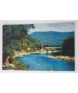 Postcard Vermont Covered Bridge West River - $4.79